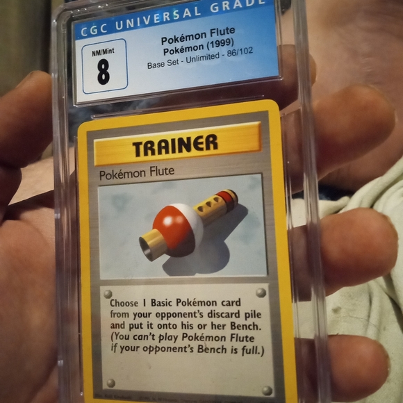 Vintage Base set pokemon Flute CGC SLAB - Picture 2 of 6